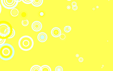 Light Blue, Yellow vector template with circles.