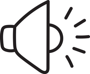 sound volume doodle icon