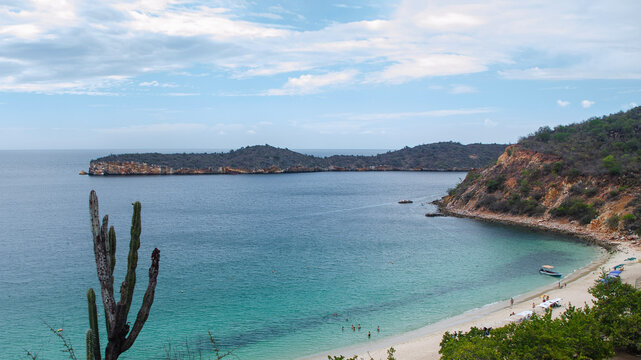 View of one of the beaches of Mochima National Park in Sucre state, Venezuela.