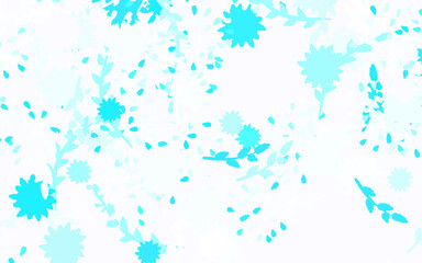 Light Pink, Blue vector elegant pattern with flowers