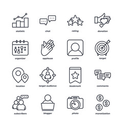 xxxxx line icons set, outline vector symbol collection, linear style pictogram pack. Signs, logo illustration.