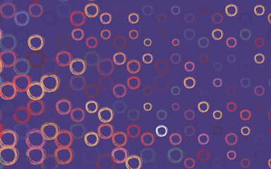 Light Pink, Yellow vector background with spots.