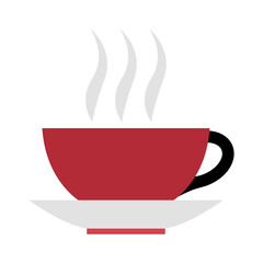 A cup of tea icon with color style that is suitable for your modern business