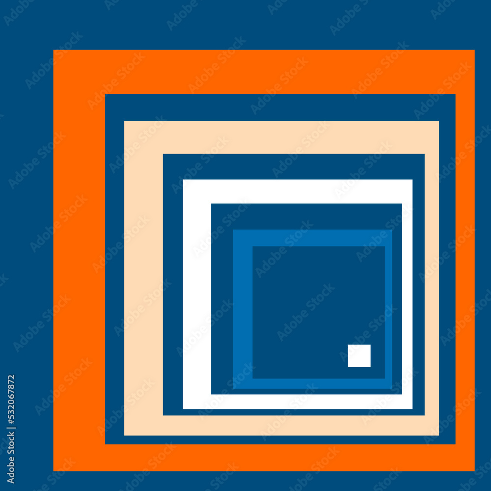 Poster abstract background with colorful square pattern