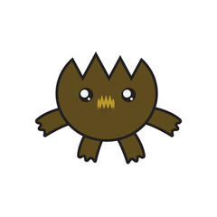 illustration vector graphic of cartoon monster.
