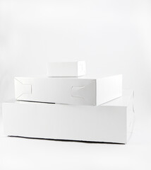 Cajas blancas papel caple