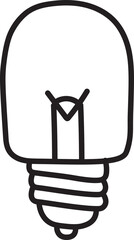 lamp doodle icon