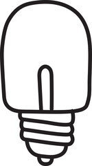 lamp doodle icon