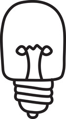 lamp doodle icon