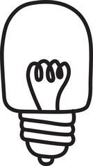 lamp doodle icon