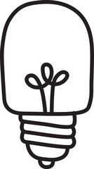 lamp doodle icon