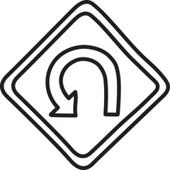 traffic sign icon