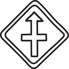 Fototapeta premium traffic sign icon