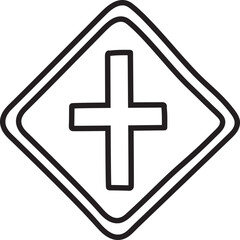 Obraz premium traffic sign icon