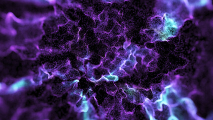 space particle background
