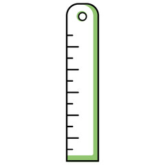 Icon office stationery Ruler