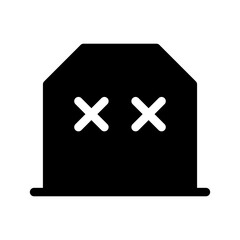 Graveyard Icon Vector Symbol Design Illustration