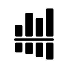 Growth Chart Icon Vector Symbol Design Illustration