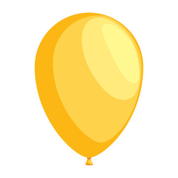 Yellow Balloon Helium Floating
