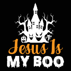 Jesus is my boo Halloween pumpkin face