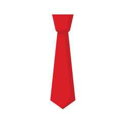 Vector graphic of tie. Red tie illustration with flat design style. Suitable for content design assets