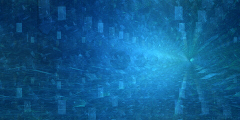 Fraktal Hintergrund Motiv für Druck und Internet in blau