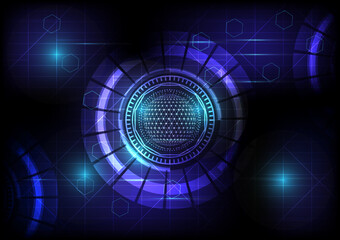Abstract futuristic digital technology background. Vector illustration EPS10.