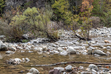 river in the mountains