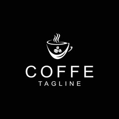 Coffe logo design icon tamplate