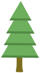 Obraz premium Pine Tree Illustration