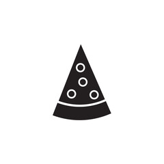 Fototapeta premium Graphic flat pizza icon for your design and website