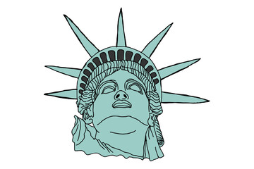 America's Statue of Liberty Vector