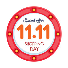 11 11 shopping day frame