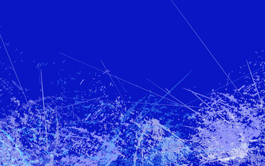 Abstract grunge texture splash paint blue and white background