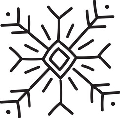 snow icon vector