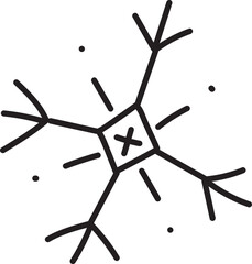 snow icon vector