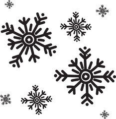snow icon vector