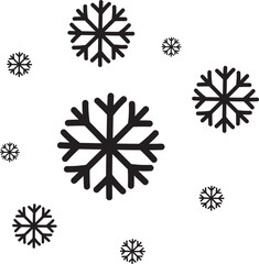 snow icon vector