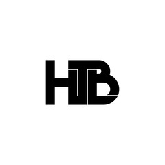 htb letter original monogram logo design