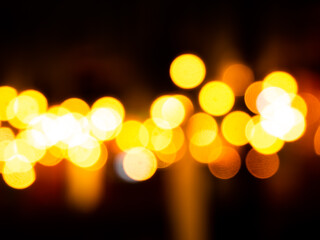 Light Night Bokeh dark Black Background,Abstract Orange Red Colorful Circle Effect Sparkle Blurry...