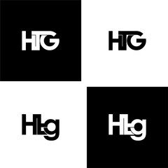 htg letter original monogram logo design set