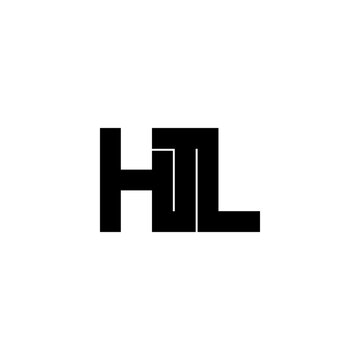 htl letter original monogram logo design