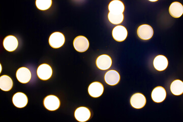 Bokeh light in night for background