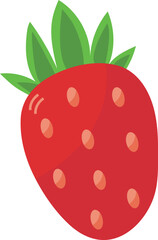 Strawberry With Leaves