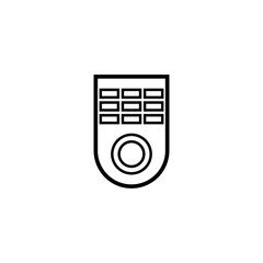 Graphic flat remote icon for your design and website