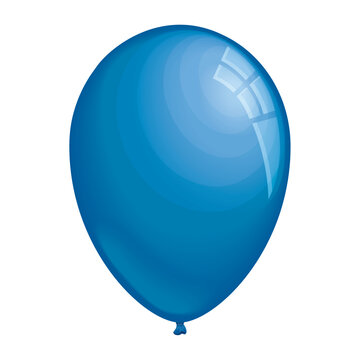 Blue Balloon Helium Floating