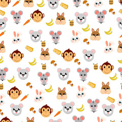 seamless funny baby pattern