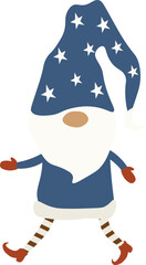 Christmas Gnome in white background vectors