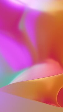 Warm Vertical Abstract Colorful Retro Curve Texture Background Loop