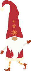 Christmas Gnome in white background vectors